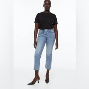 H&M flared high crop jeans size 6